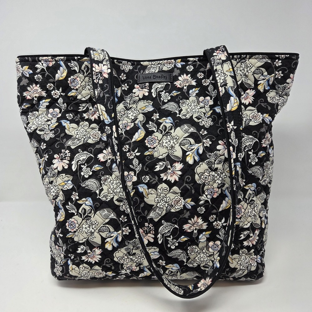 Vera Bradley Multi-Compartment Iconic‎ Glenna Satchel Holland Garden Leather Tag